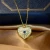 Import Grace Jewelry Open Locket Eye Of Sun Lock Love Blue Spinel 925 Silver Custom Name Gold Plated Heart Necklace from China