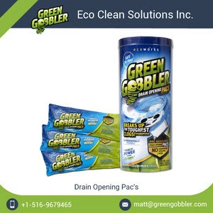 Green Gobbler Eco-Friendly Drain Clog Remover Powder for Toilet &amp; Kitchen