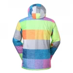 Gsou Snow Outdoor Sports Winter Men Lattice Snowboarding Warmer Ski Jackets Camouflage Waterproof Wave point