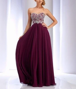 Guangzhou clothing OEM Formal Prom Dresses evening Gowns off shoulders red Prom Dresses with gemstone
