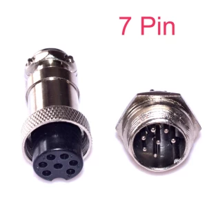 GX16 M16 Air plug connector 7 pin Metal connector male + female coupler