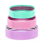 Gym sports yoga resistance hip band non-slip durable hip circle cotton band