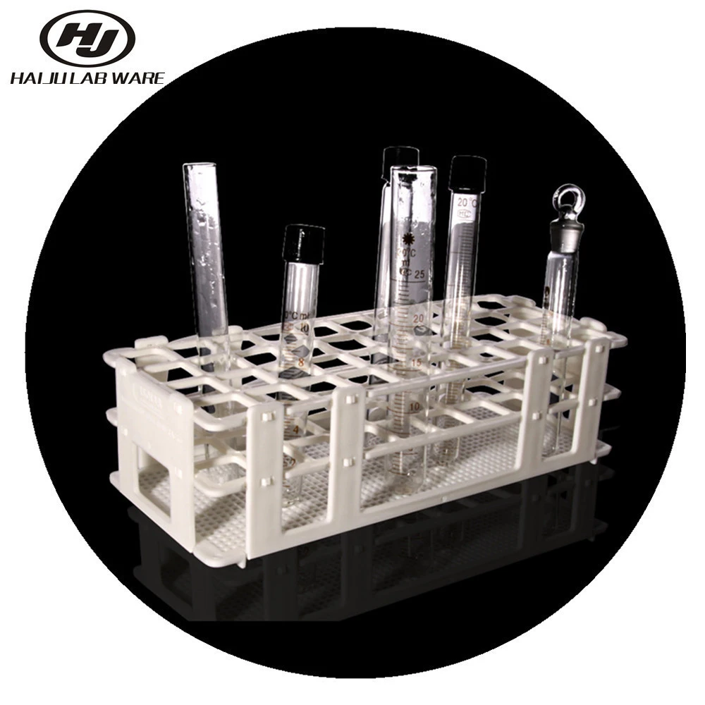 HAIJU Laboratory Factory Plastic White Removable Centrifugal Tube Rack  test tube rack For Lab