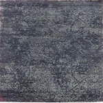Handknotted rug in wool and silk