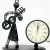 Import handmade arts and  crafts Office Home Decoration Desk Sundries (SDCL119)  small music man mini clock for table decor from China