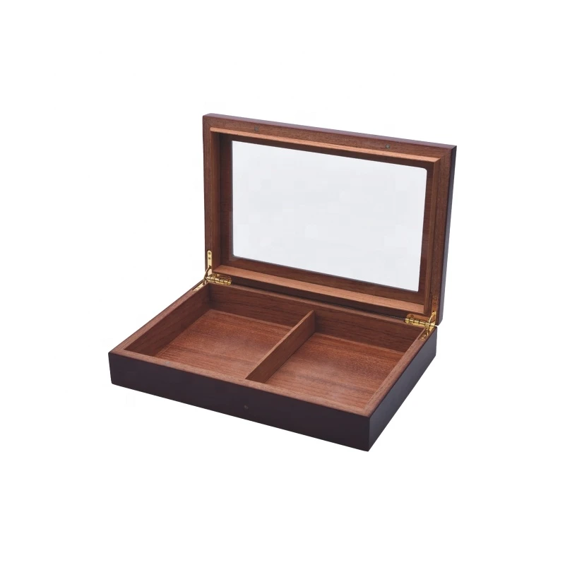 Handmade Custom Luxury Wooden Small Cigar Box cigar humidor box With Glossy Varnish