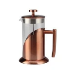 Heavy Duty Stainless Steel and Borosilicate Glass Plunger-1 Liter Luxury French Press Coffee & Tea Maker, 34 Oz, 8 Coffee Cup