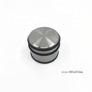 Heavy duty stainless steel door stop with rubber ring from china supplier