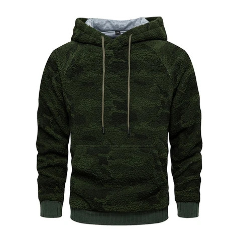 Heavyweight custom logo 100% polyester sublimation pullover oversized mens camo hoodies