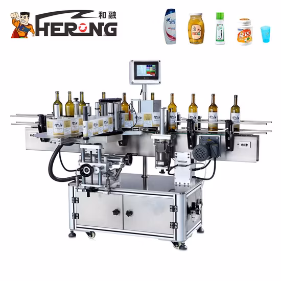 Hero Brand Gum Pet Automatic Round Heat Shrink Sleeve Machinebottle Beer Flat Glass Bottle Labeling Machine