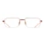 Import High End Business Glasses Frame 18K Gold Natural Ruby Half Rim Eyewear Reading Optical Eyeglasses Frame for Unisex from China