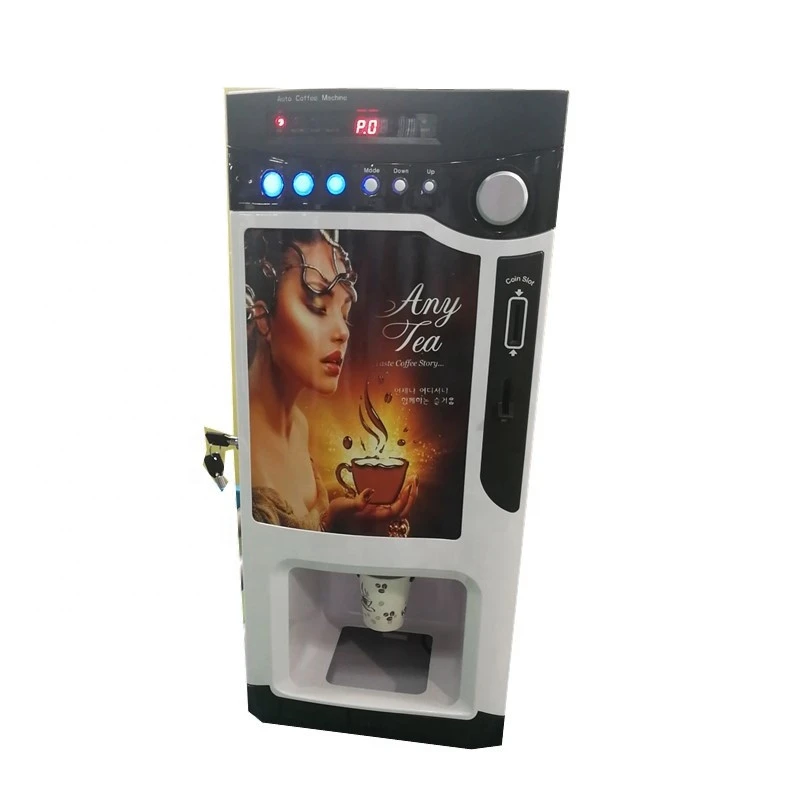 high quality 3 flavors Instant new automatic table coffee vending machine with auto cup  WF1-303V