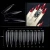 High Quality 500 PCS Professional Transparent Coffin False Nail Tips Artificial Finger Nails T1037