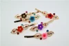 High quality acetate hair barrette for women resin hairpins with flowers on it