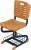 Import High quality adjustable height school desk and chair single school library student study desk and chair from China