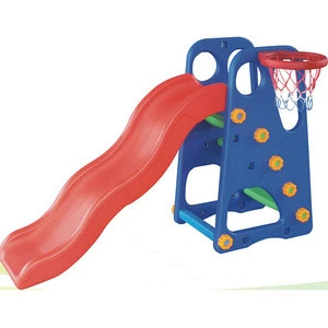 High Quality Children Indoor Plastic Playground Slides With Swing