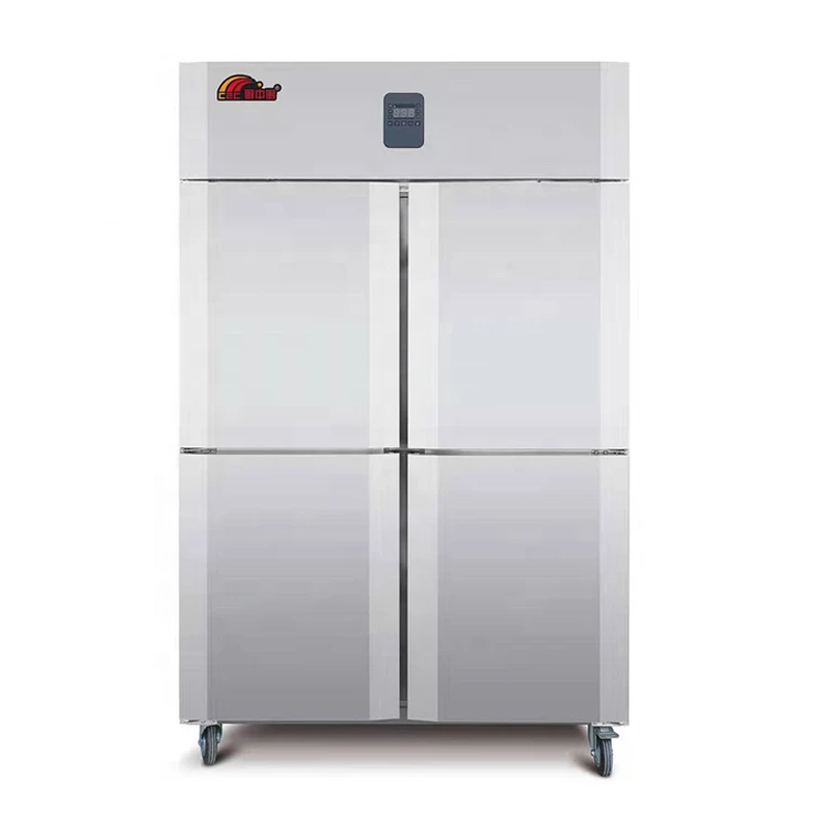 High Quality Commercial Refrigerators Upright Freezer 4 Door  Geladeiras Frigo Stainless Steel Refrigeration Equipment