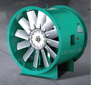 High Quality Custom Fire Smoke Industrial Axial Exhaust Fan Axial Flow Fans For Park Lots Office Buildings Hotels