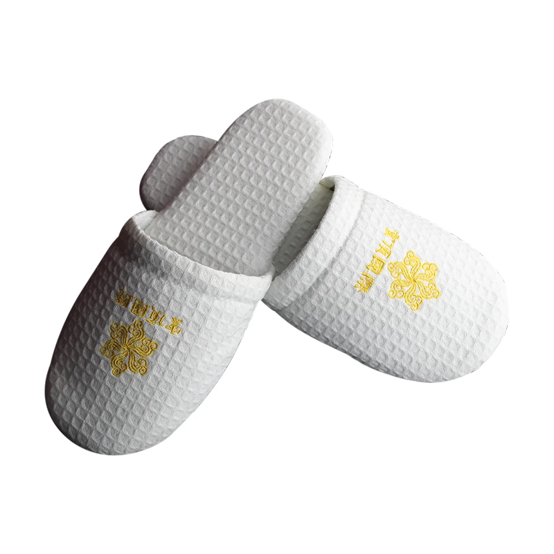 High Quality customised  Cotton Hotel Supplier Towel Cloth Bath Disposable Hotel Slippers