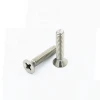 High quality din 965 stainless steel 316 cross flat head screw fastener