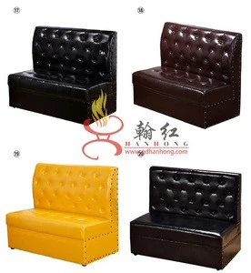 high quality fashion leather restaurant sofa, booth seating