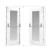 Import high quality fire rated louver metal door entrance doors fire rated metal glass door from China