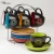 Import High Quality Food Safety Color Glazed Ceramic Tea Cup Set With Stand Ceramic Taza Mug With Rack from Pakistan