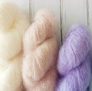 High Quality Mohair Wool Blended Hand Knitting Fancy Yarn