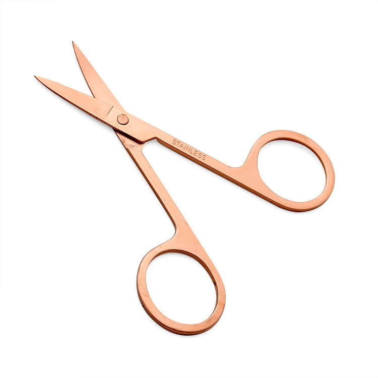 High Quality stainless Steel Beauty Rosr Gold Nail Scissors