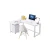 Import High Quality Steel Wood Desk With Rounded Corner Reception Modern Long Office Furniture Large Size Computer Table from China