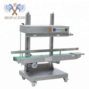 High speed continuous sealing machine vertical automatic band sealer machine