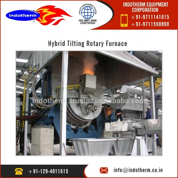 Highly Demanded Tilting and Rotary Furnace for Aluminium Scrap and Metal Recycling Available at Reliable Price