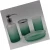 Import Home decoration bathroom glass set spray bottle bathroom glass accessory set from China