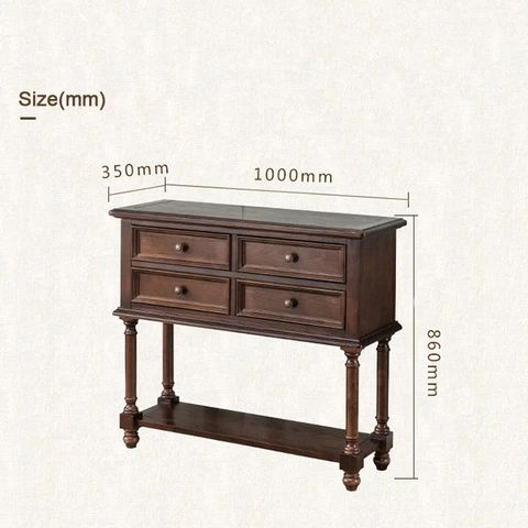 home furniture shabby chic sideboard vintage/wood storage console table brown for living room