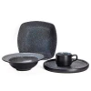 Home, restaraurant , hotel and wedding used ceramic plates bowls mugs black porcelain dinner sets dinnerware on sale