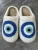 Import Home winter warm Plush anti slip smiling face boots printed cotton embroidery slide slippers from China