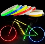 Hongmei RE010 Bike Reflective Stickers Cycling Fluorescent Reflective Tape MTB Bicycle Adhesive Tape Safety Decor Sticker