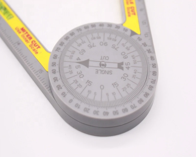Horizontal Calibration Miter Saw Protractor Angle Finder Gauge Goniometer Ruler