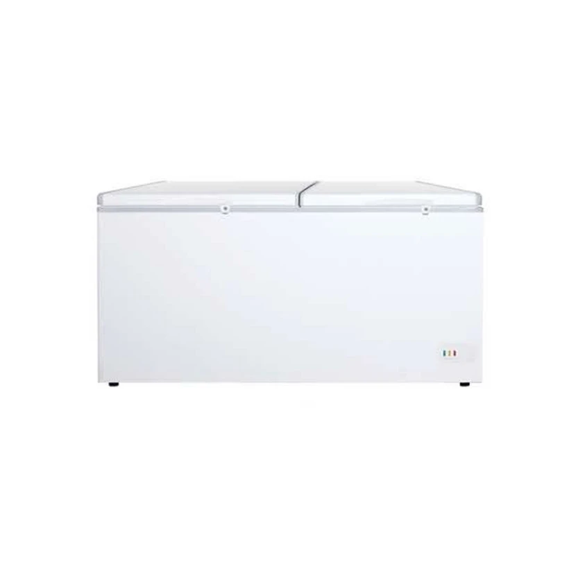 horizontal top open double door chest frigerator freezer fridge