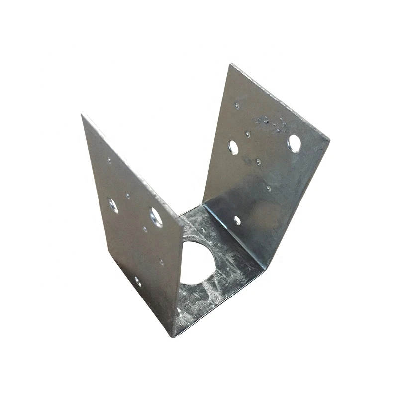 hot dip galvanized wood post support base bracket 90mm according to ISO 1461