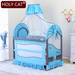 hot fashion Kids baby bed export big baby bed newborn baby bed with bedding set 0- 12 years