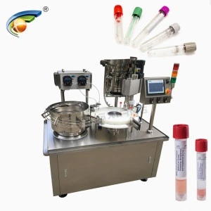 Hot sale 5ml medical test tube filling capping machine,gold testing kit tube filling machine