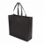 Import Hot sale accept custom logo plain black non woven fabric shopping bag from China