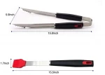 Hot Sale Barbeque Tool Set Outdoor Grill Spatula Tongs fork 4 pcs stainless steel