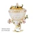 Import Hot sale home decor resin flower vase and glass fruit tray candy jar set from China
