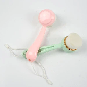 Hot sale multi function cleaning brush face small face cleanser brush plastic handle