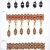 Import Hot selling 7.5cm Width Bead Curtain Sewing Tassel Fringe Trim Tassel Lace Accessory from China