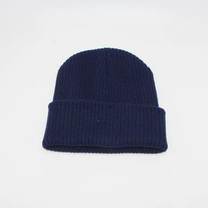 Hot Selling Dropshipping Solid Colors Plain Sports Winter Hat Beanie Knitted Hat For Men Women