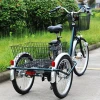 Hot selling mini folding three wheel electric motor bike sale tricycle for adult sightseing