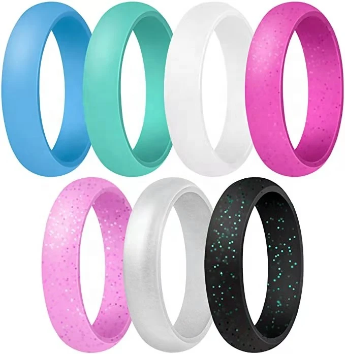 hot selling silicon rubber  finger rings jewelry for women